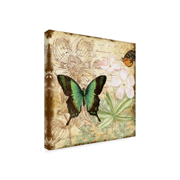 Jean Plout 'Inspirational Butterflies 3' Canvas Art,18x18